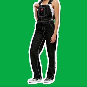 Dickies NWT Black Contrast Carpenter Overalls